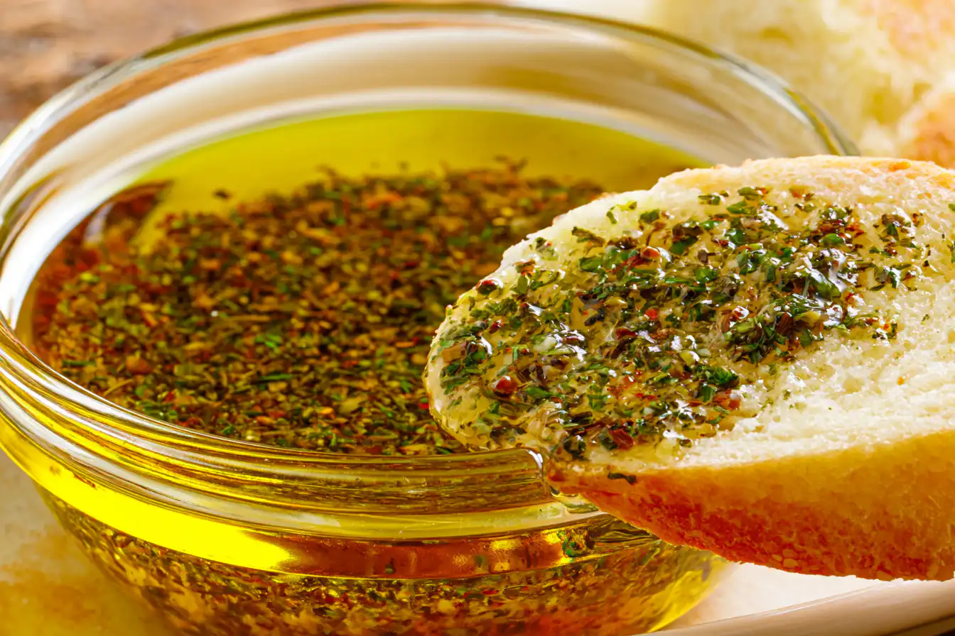 5-min Garlic Herb Oil Recipe card