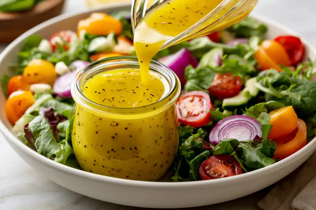  Garden Salad with everyday salad dressing