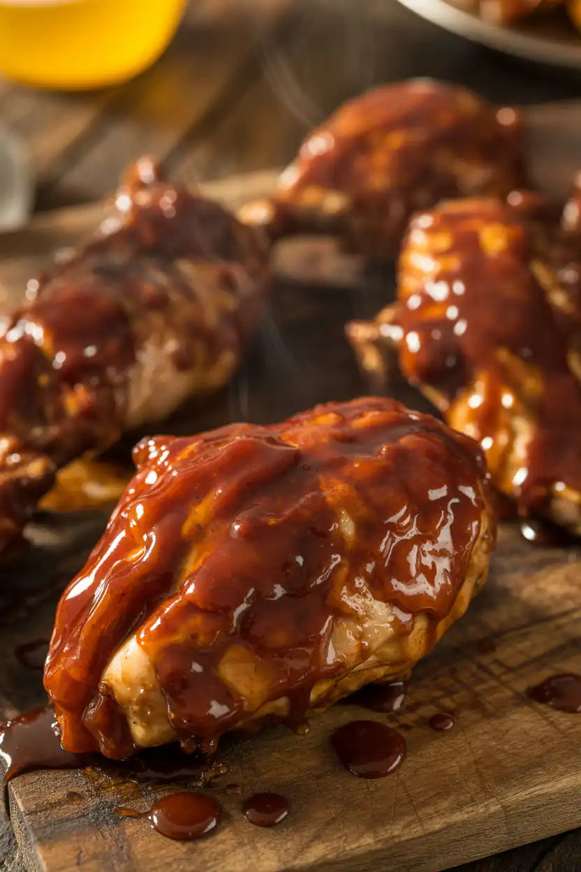 Easy Honey BBQ Glaze recipe card