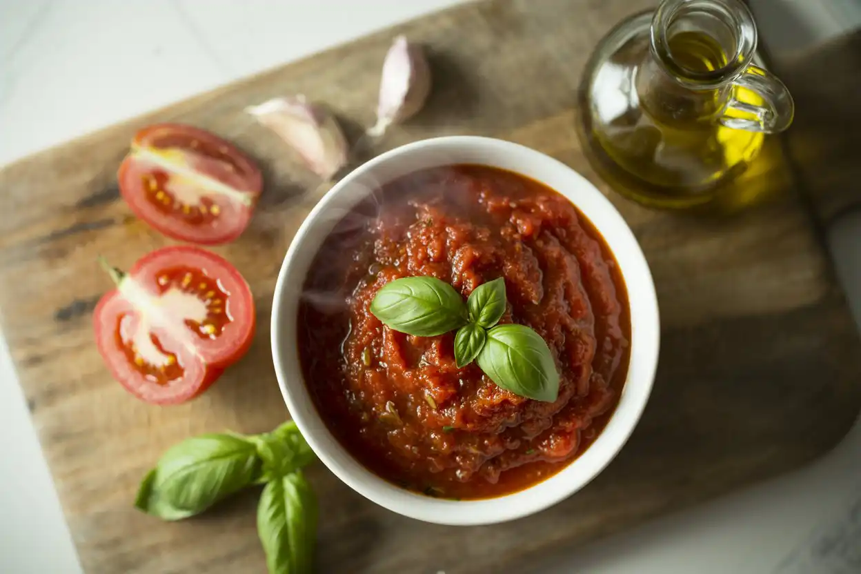 5-Minute Tomato Sauce recipe card