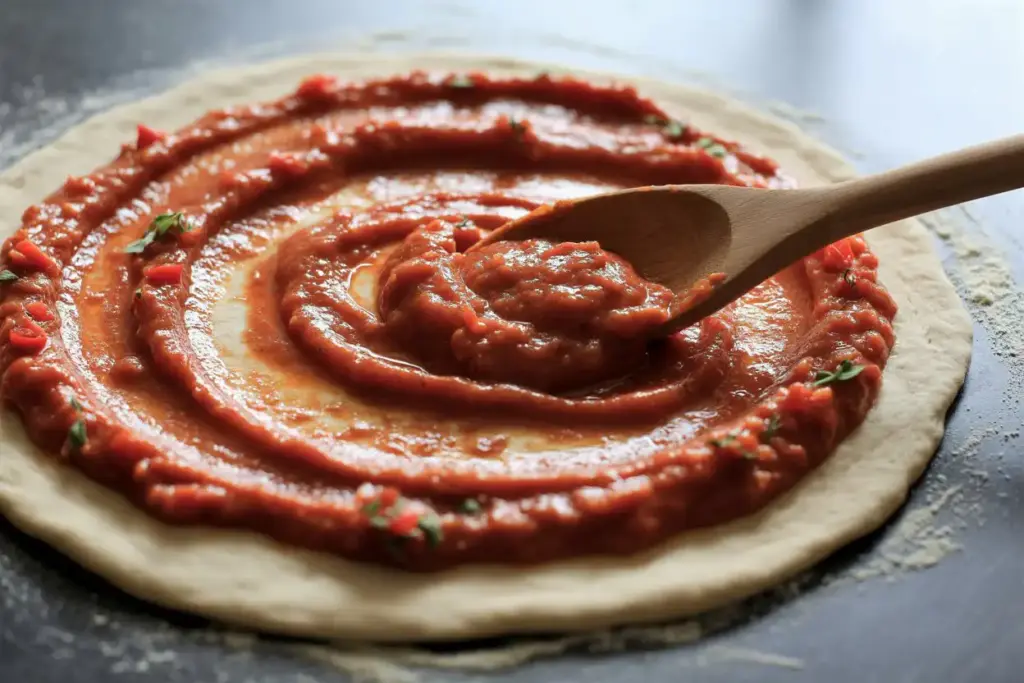 homemade Pizza tomato sauce